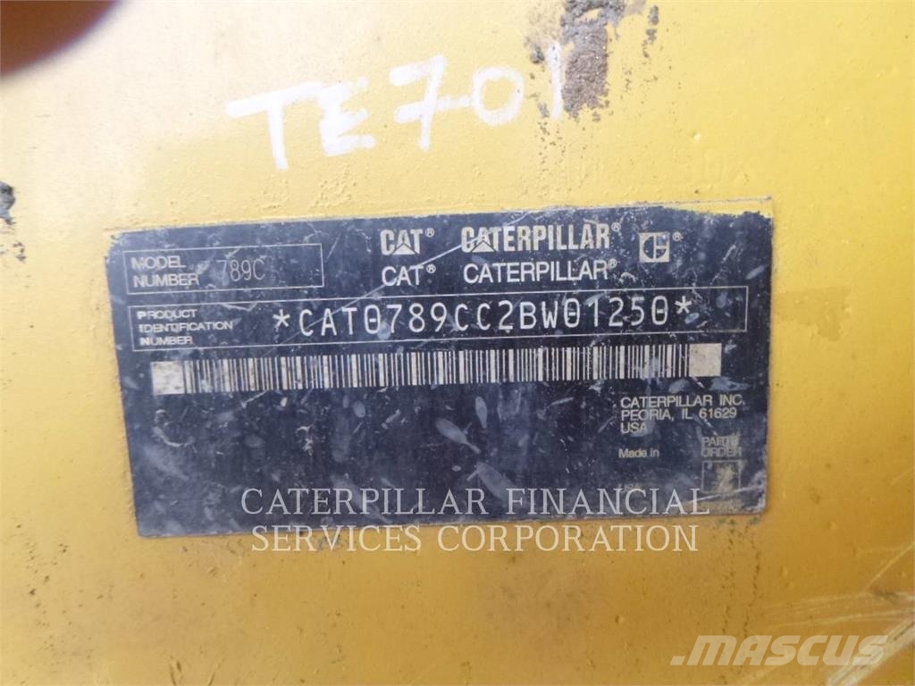 CAT 789C Camiones articulados