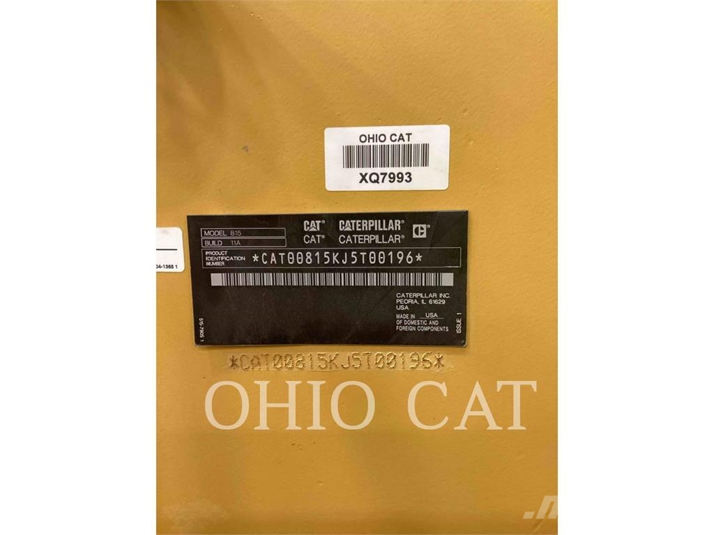 CAT 815 Zemin sıkıştırma makineleri