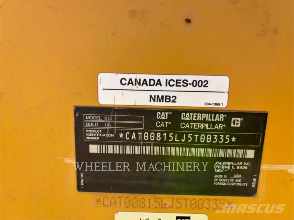 CAT 815 Rodillos combinados
