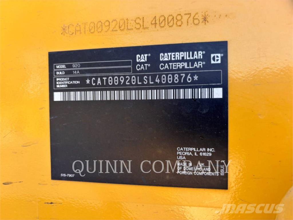 CAT 920 Kolesni nakladalci