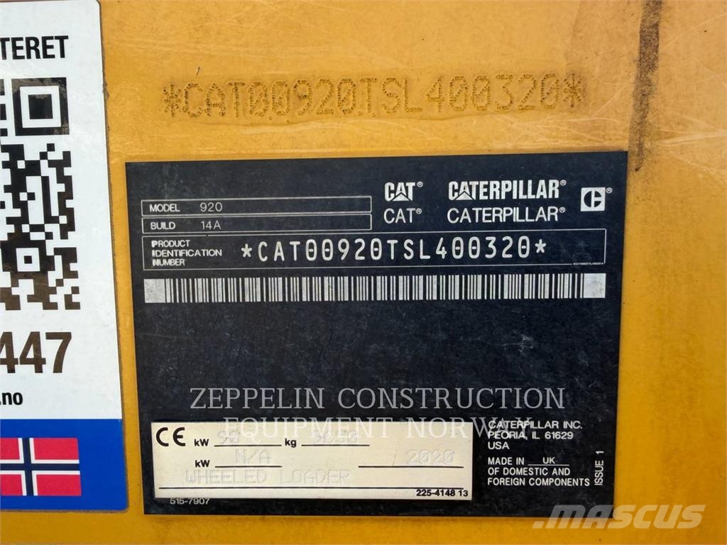 CAT 920-14 Iekrāvēji uz riteņiem