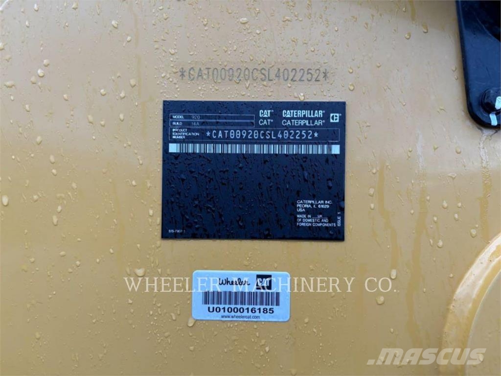 CAT 920 3V Cargadoras sobre ruedas