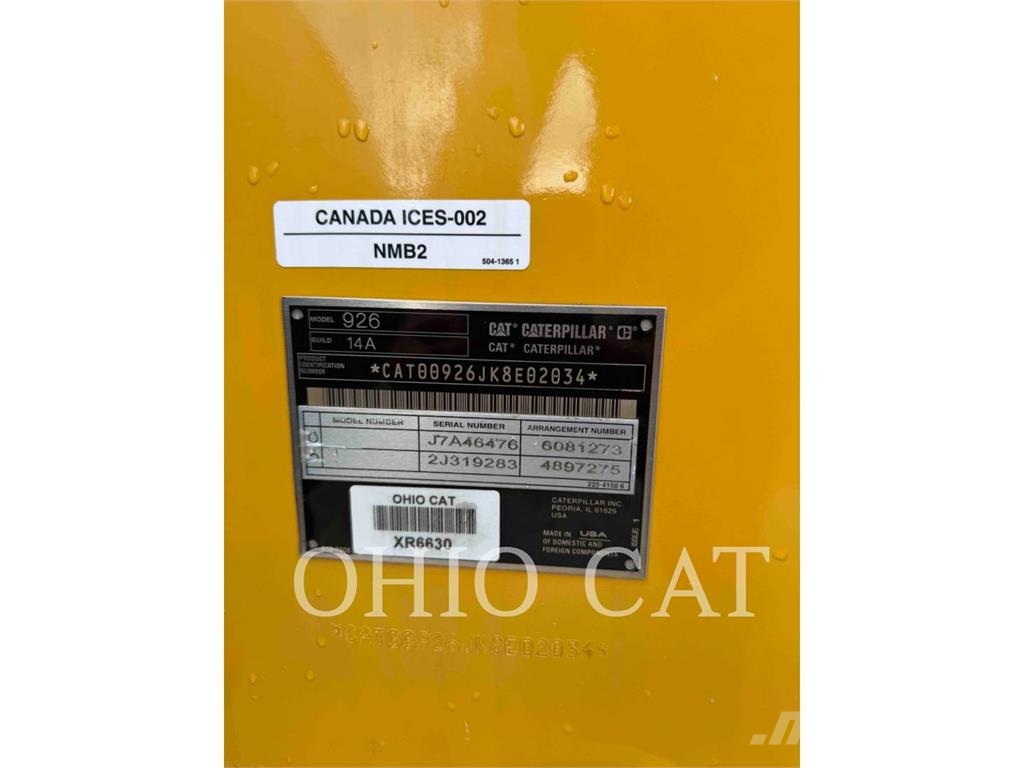 CAT 926-14 Tekerlekli yükleyiciler
