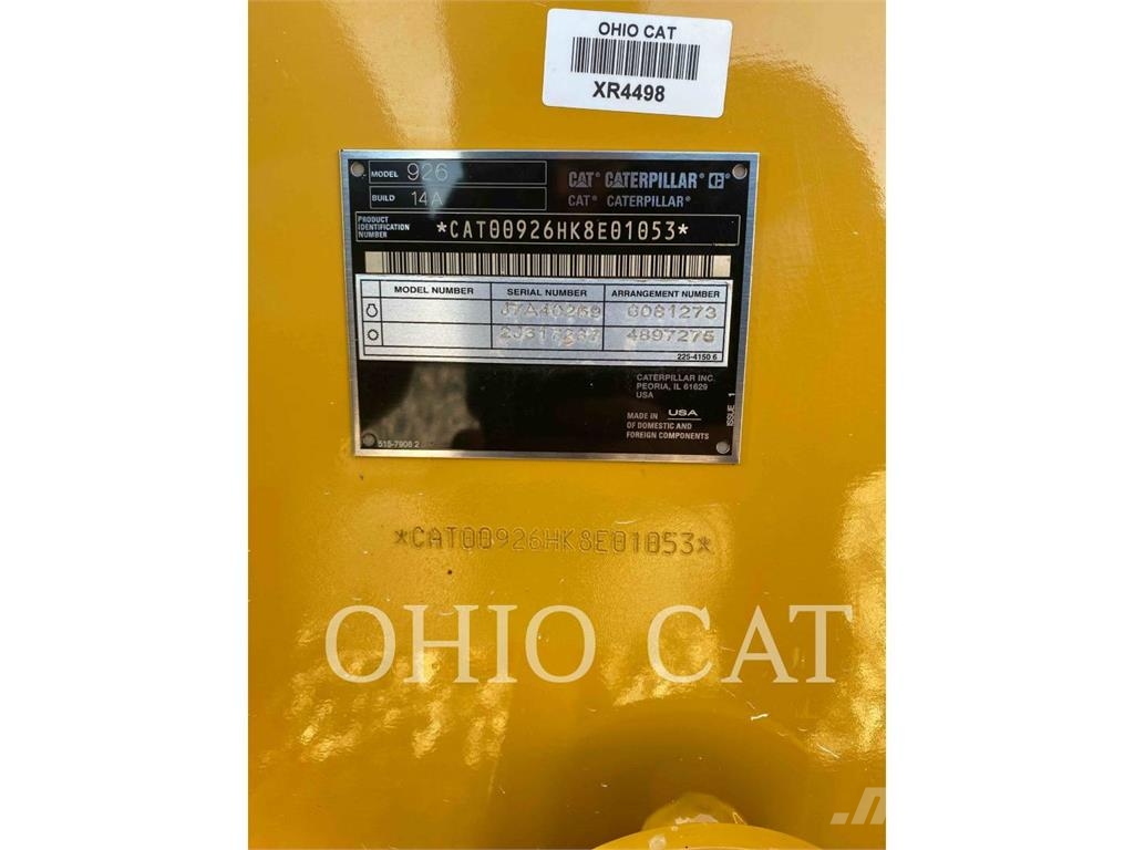 CAT 926-14A Φορτωτές με λάστιχα (Τροχοφόροι)