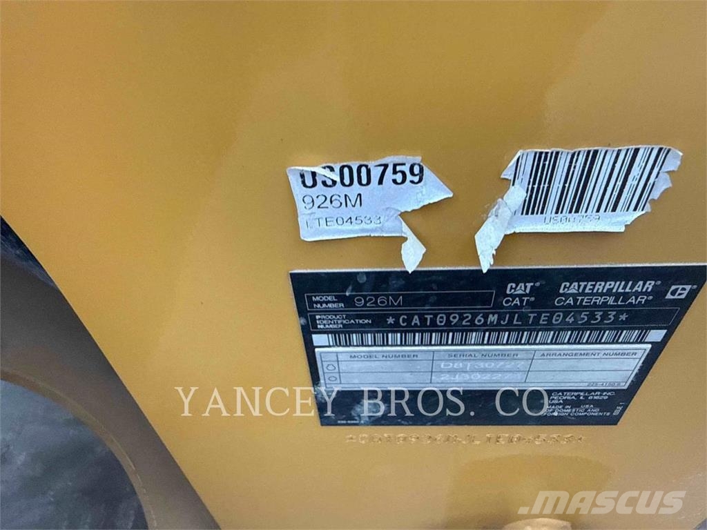 CAT 926 QC Gumikerekes homlokrakodók