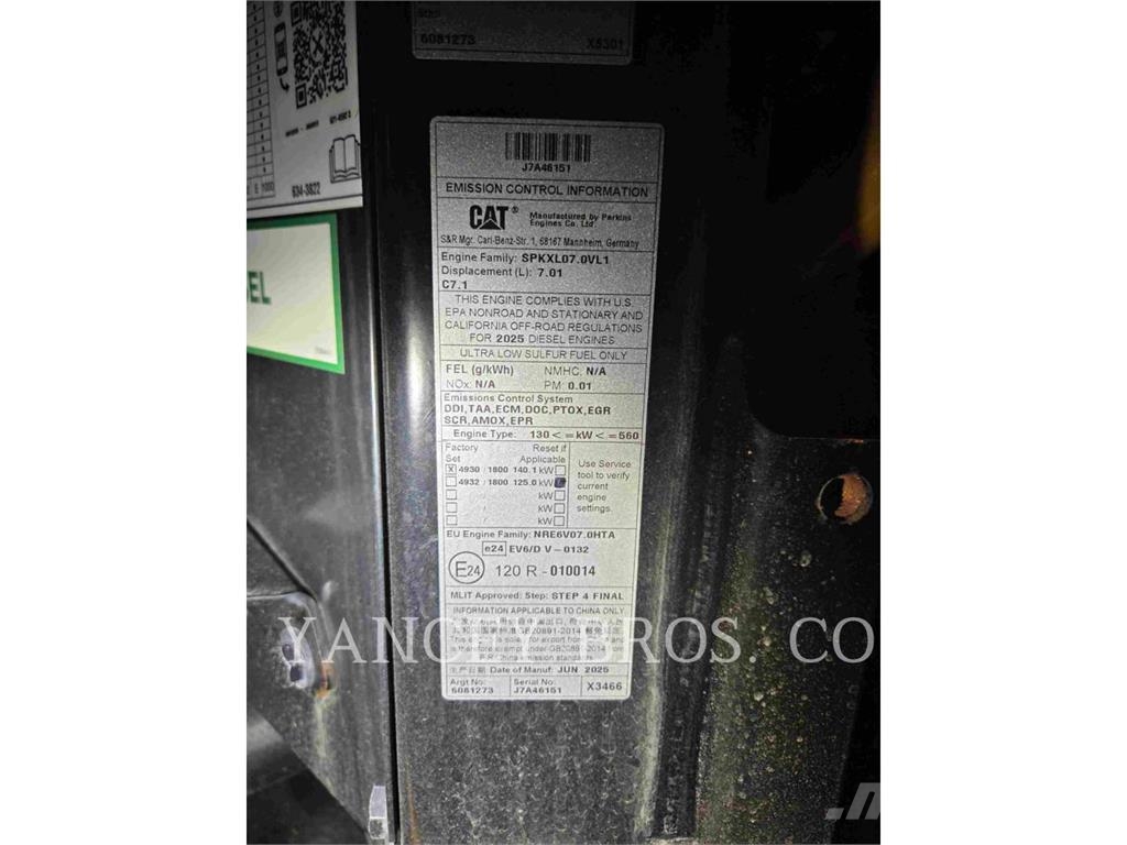 CAT 926 QC Gumikerekes homlokrakodók