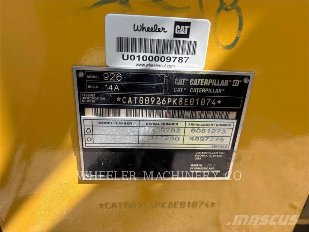 CAT 926 QC Naudoti ratiniai krautuvai