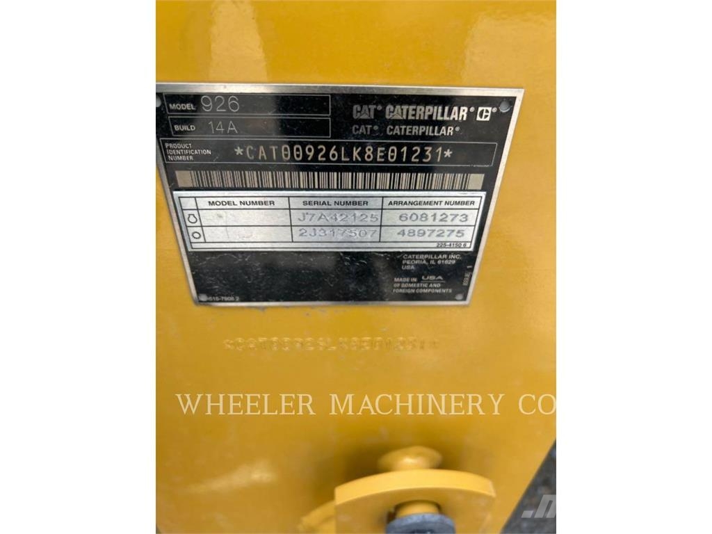 CAT 926 QC 4V Naudoti ratiniai krautuvai