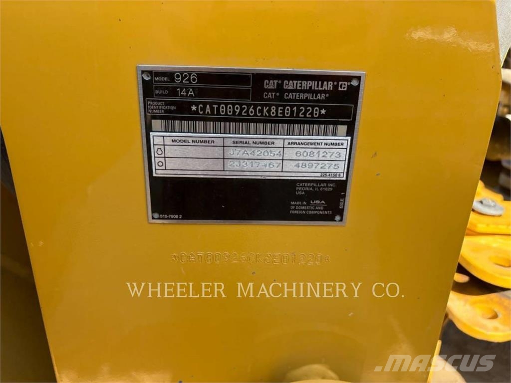 CAT 926 QC 4V Naudoti ratiniai krautuvai