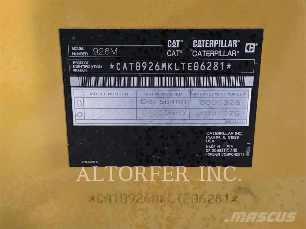 CAT 926M Tekerlekli yükleyiciler