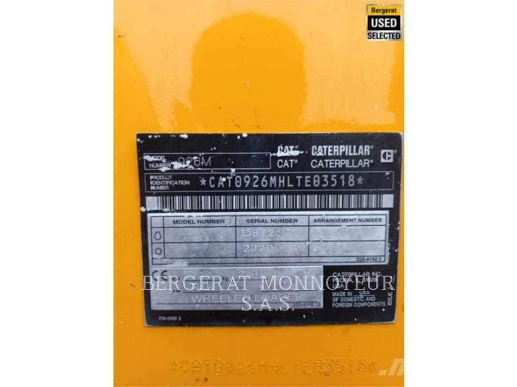 CAT 926M 輪胎式裝載機