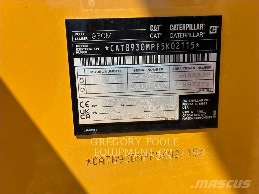 CAT 930M Chargeuse sur pneus