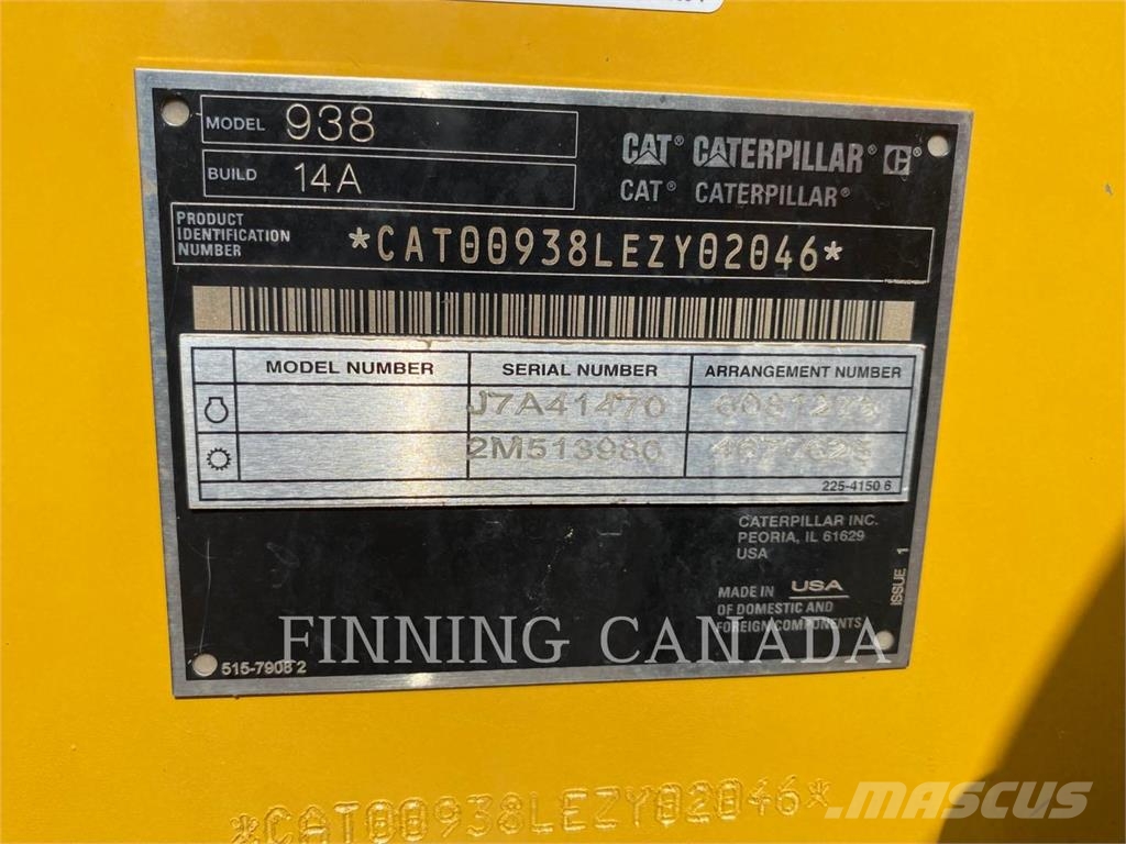 CAT 938 Wielladers