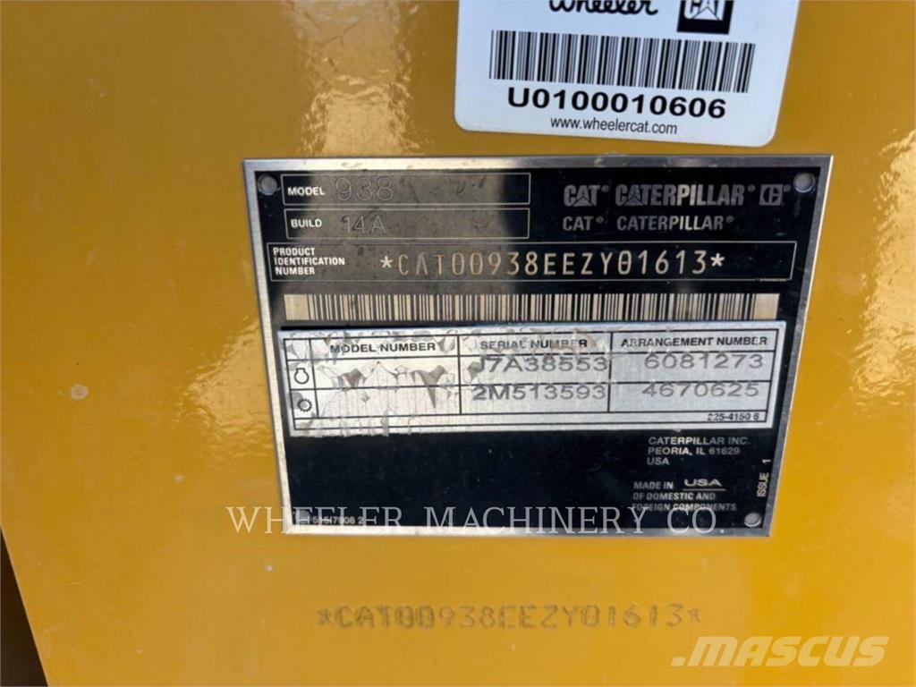 CAT 938 QC Naudoti ratiniai krautuvai