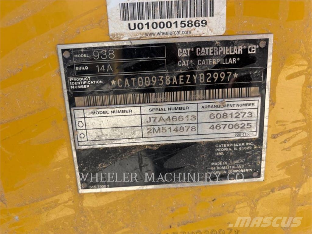 CAT 938 QC Naudoti ratiniai krautuvai