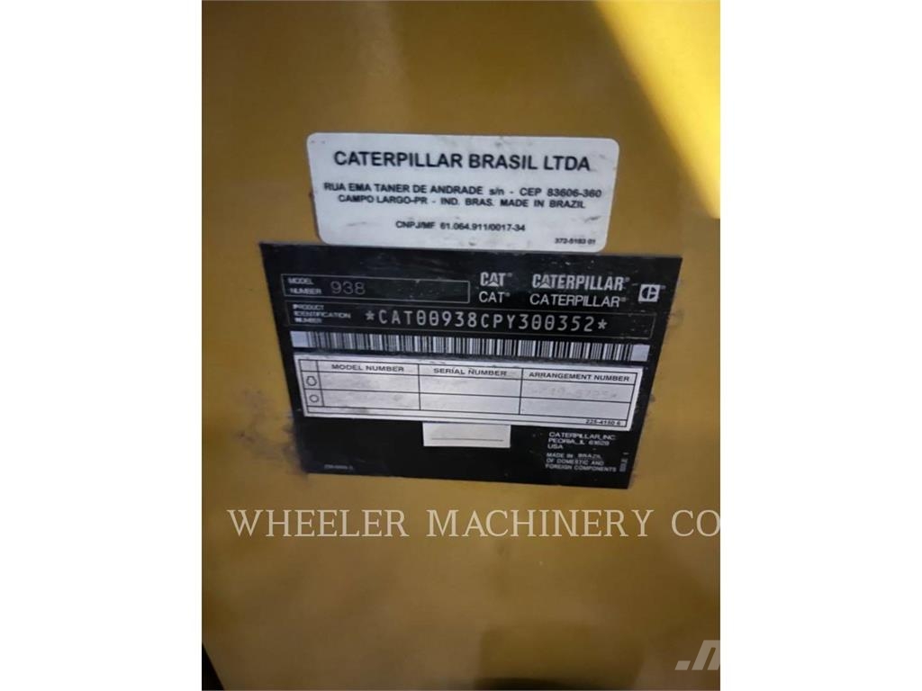 CAT 938 QC Gumikerekes homlokrakodók