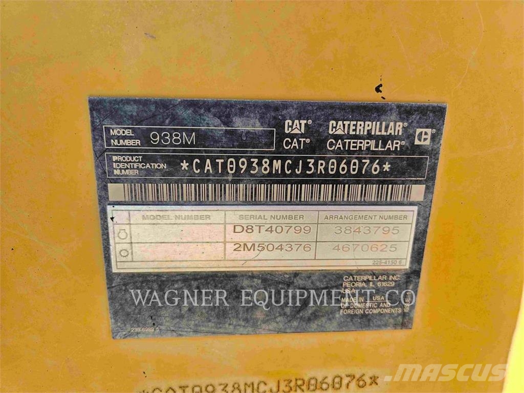 CAT 938M 휠로우더