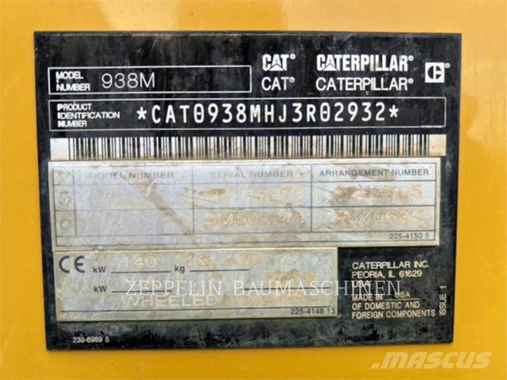 CAT 938M Cargadoras sobre ruedas