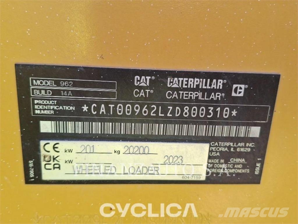 CAT 962 14A Cargadoras sobre ruedas