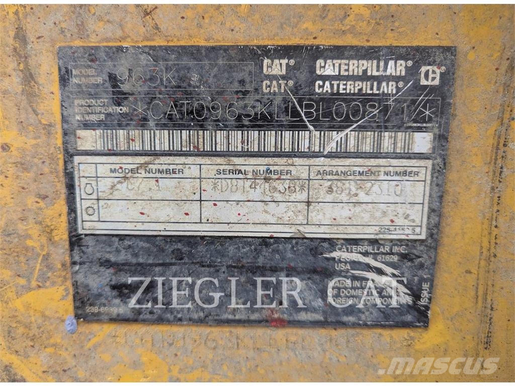 CAT 963K Φορτωτές με ερπύστριες