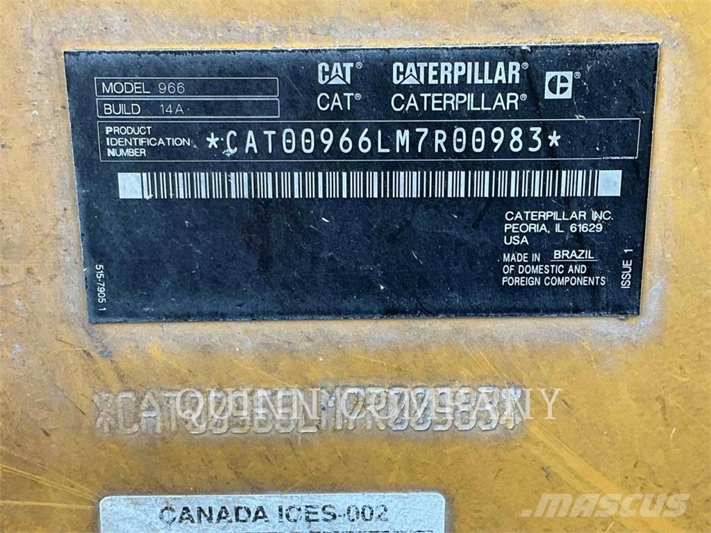 CAT 966 Tekerlekli yükleyiciler