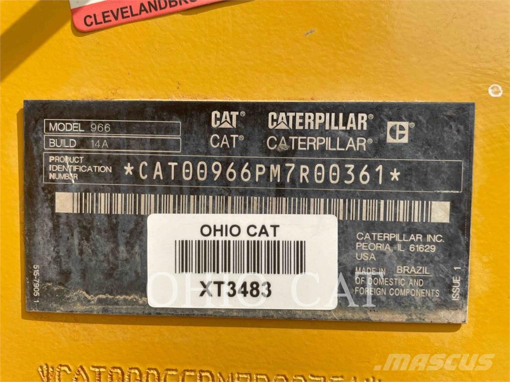CAT 966 휠로우더