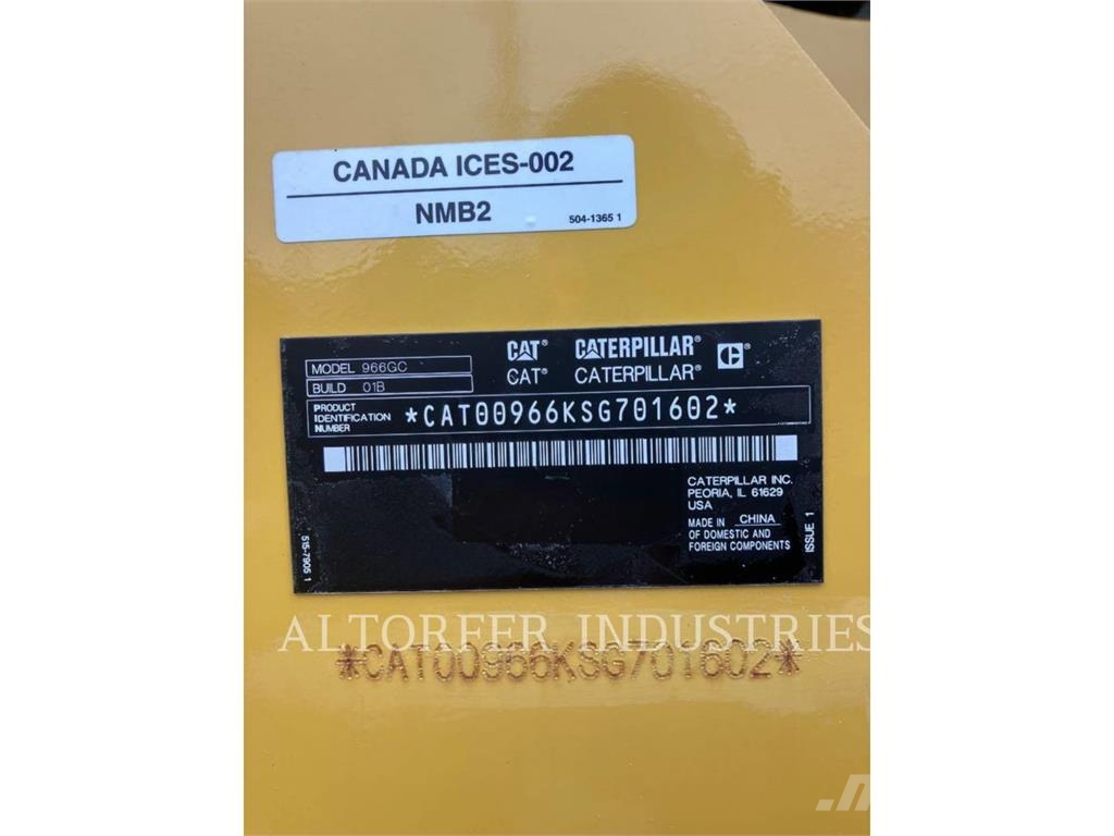 CAT 966-01GC Wheel loaders