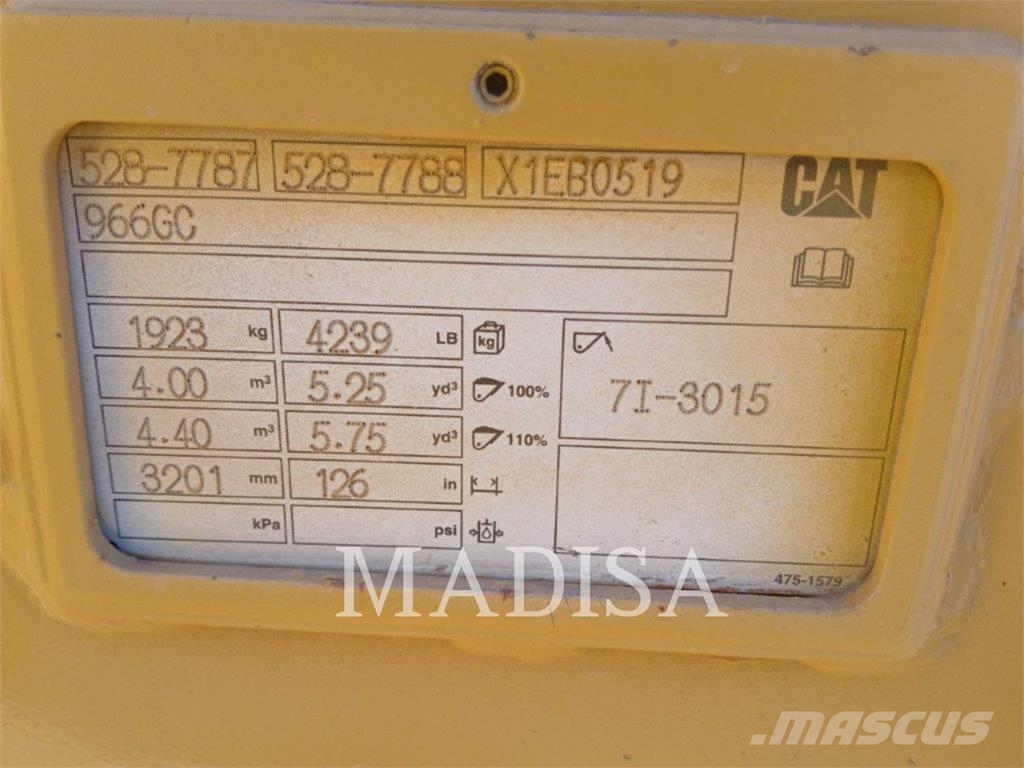 CAT 966GC Φορτωτές με λάστιχα (Τροχοφόροι)