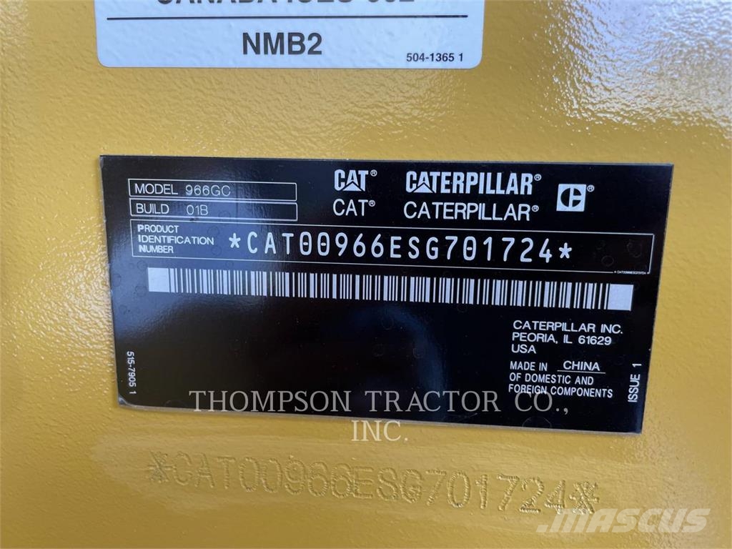 CAT 966GC Φορτωτές με λάστιχα (Τροχοφόροι)
