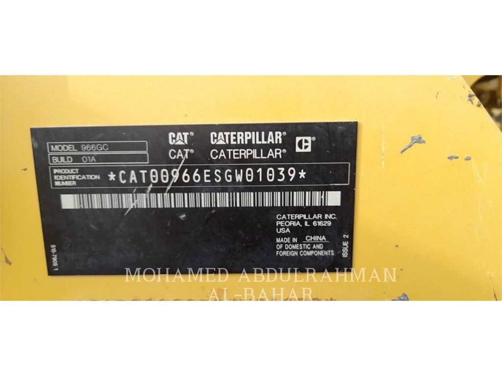 CAT 966GC Φορτωτές με λάστιχα (Τροχοφόροι)