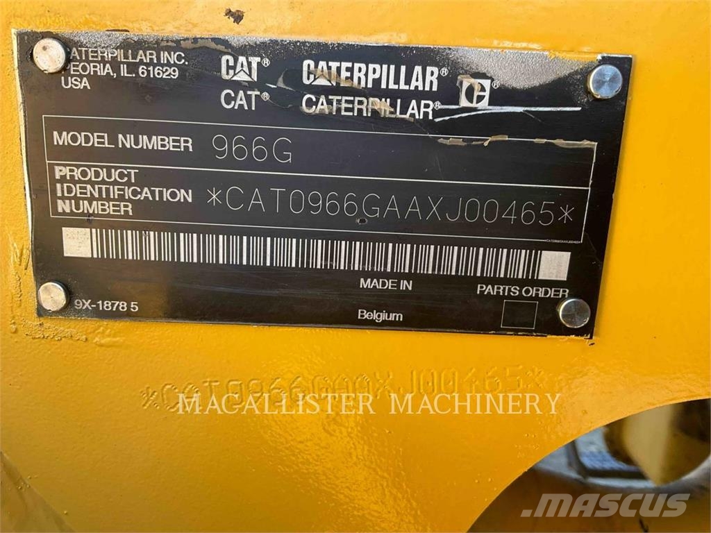 CAT 966GII Kolesni nakladalci