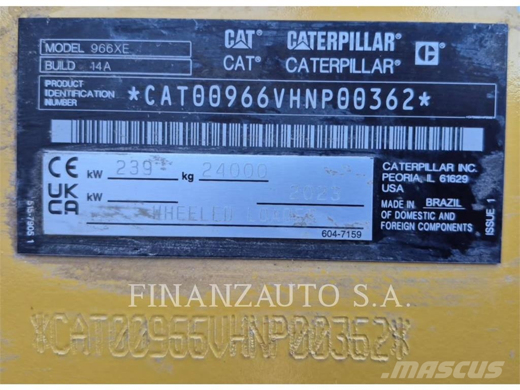 CAT 966XE Фронтальные погрузчики