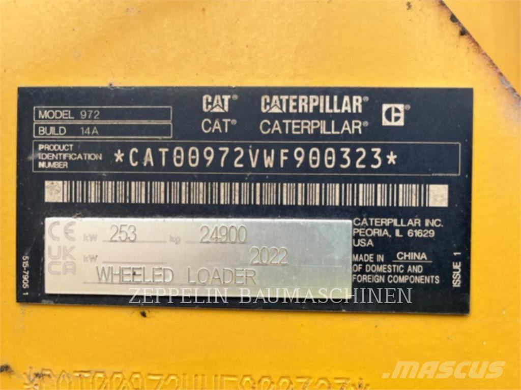 CAT 972 Wielladers