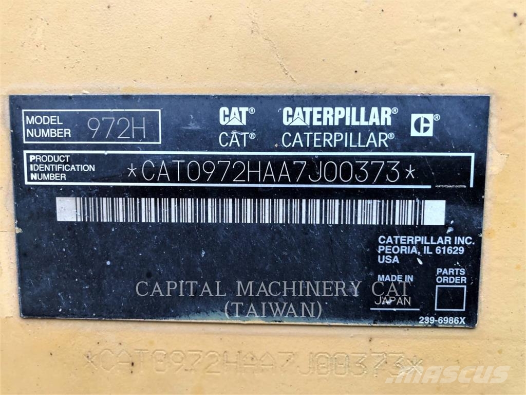 CAT 972H Φορτωτές με λάστιχα (Τροχοφόροι)