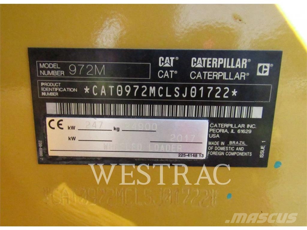 CAT 972M Φορτωτές με λάστιχα (Τροχοφόροι)