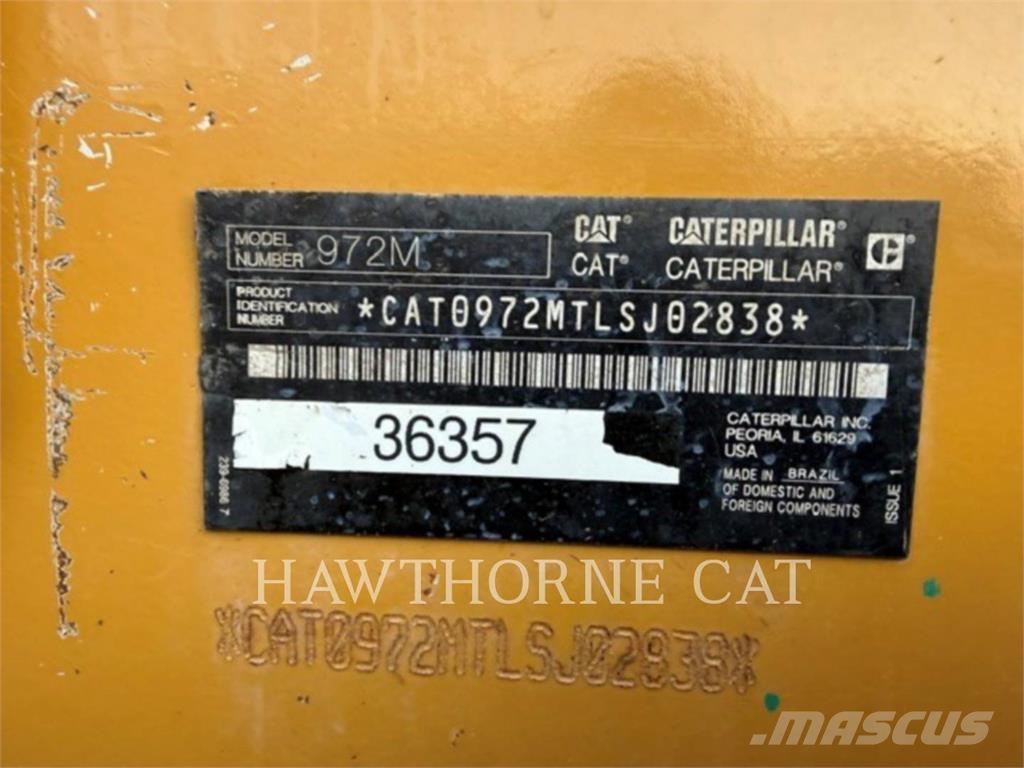 CAT 972M Φορτωτές με λάστιχα (Τροχοφόροι)