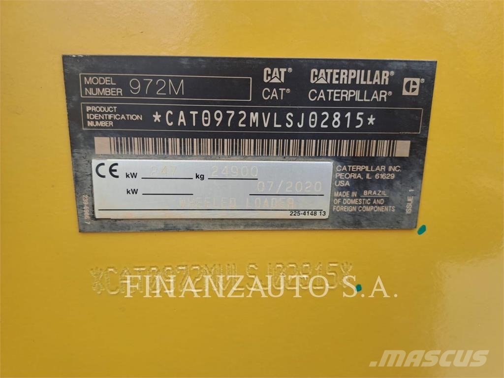 CAT 972M Cargadoras sobre ruedas