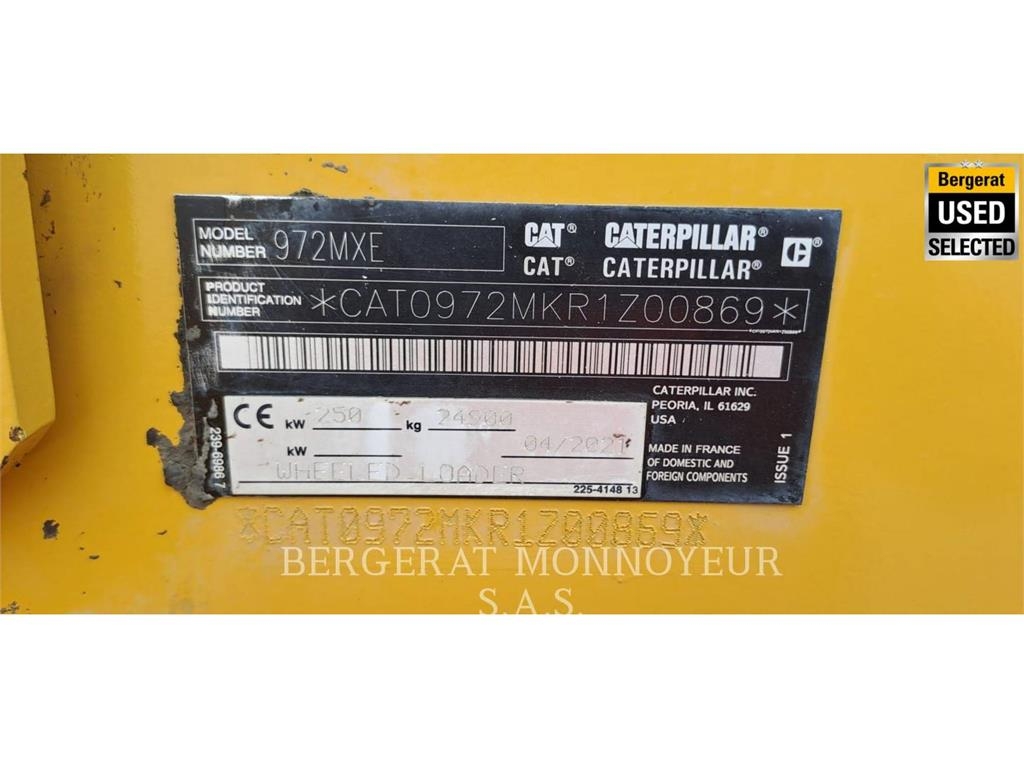 CAT 972M XE Kolesni nakladalci