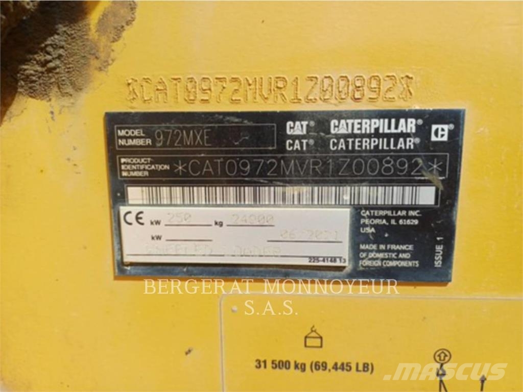 CAT 972M XE Chargeuse sur pneus