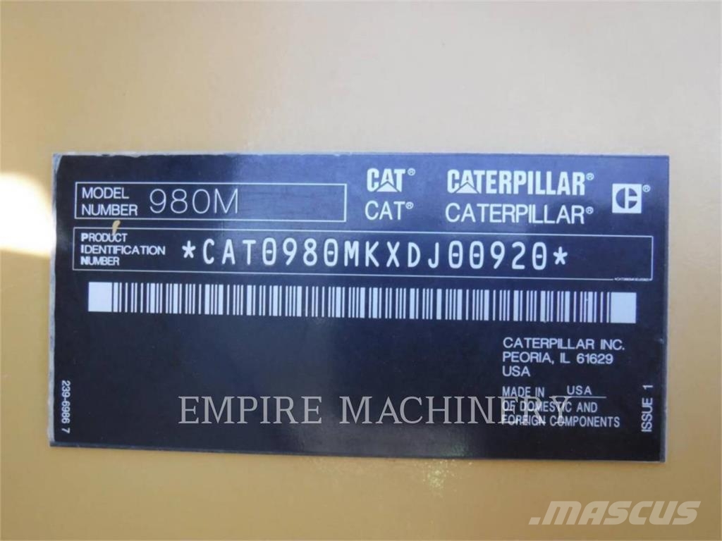 CAT 980M Chargeuse sur pneus