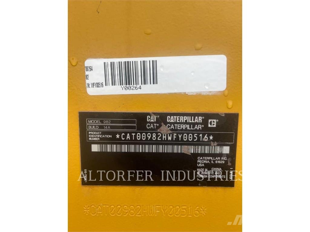 CAT 982-14 Φορτωτές με λάστιχα (Τροχοφόροι)