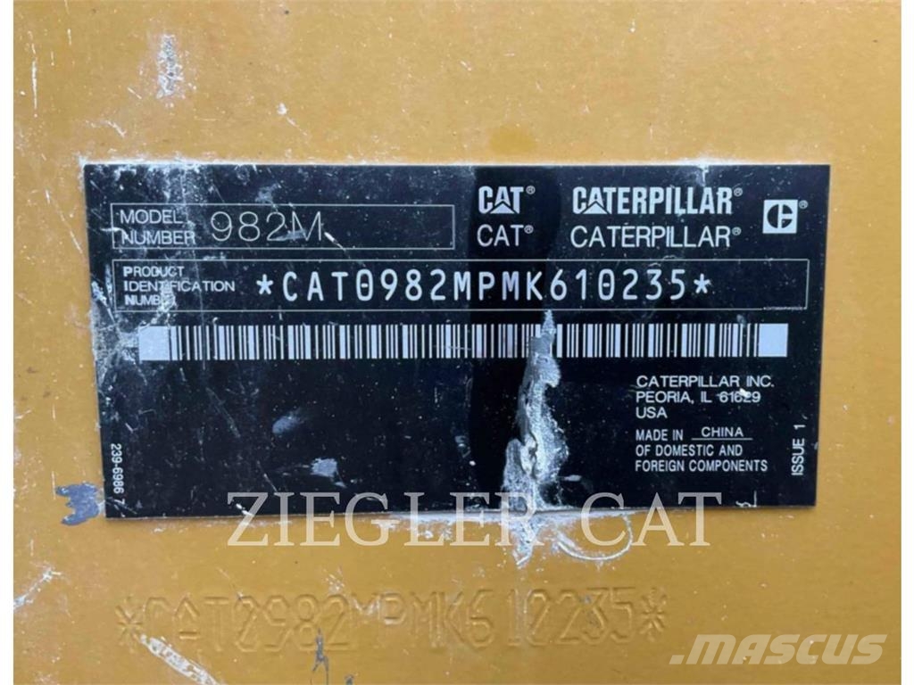 CAT 982M Pale gommate