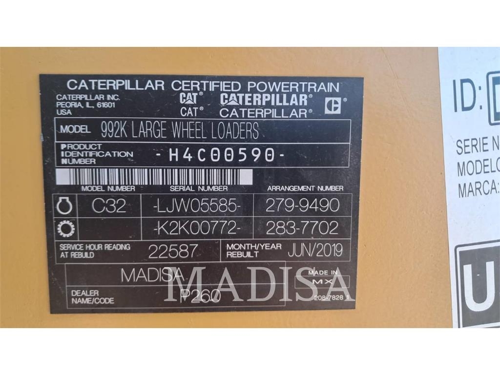CAT 992 K Utovarivači na kotačima