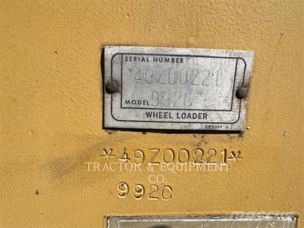 CAT 992C Φορτωτές με λάστιχα (Τροχοφόροι)