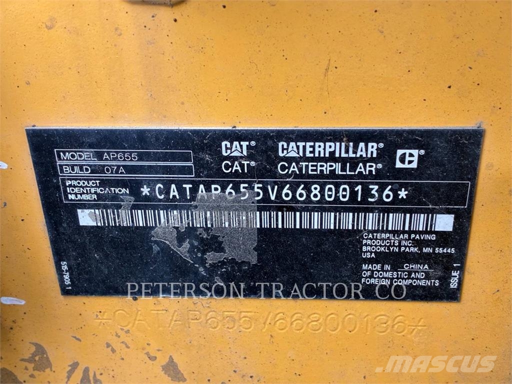 CAT AP655 Asphalt pavers