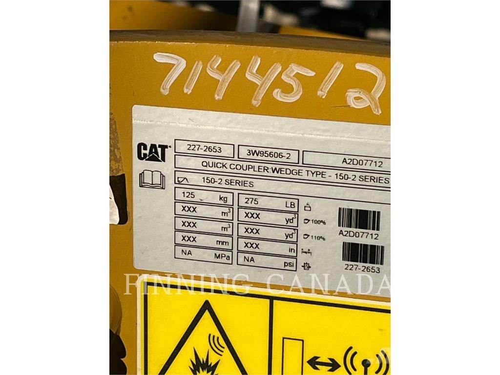 CAT ATTACHMENTS 315-FQC-MN 快速连接器