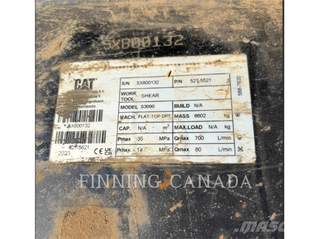 CAT ATTACHMENTS 345-YC S3090 CAT SHEAR Grijpers