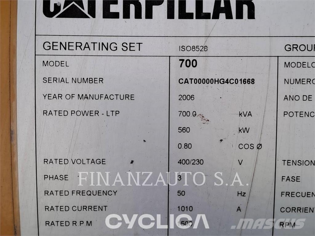 CAT C18PKG50I Andre Generatorer