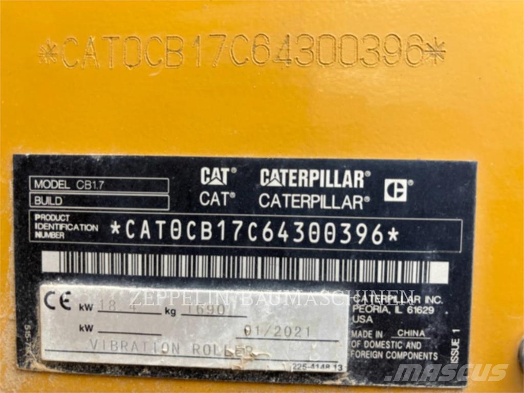 CAT CB1.7 Compacteur de sol