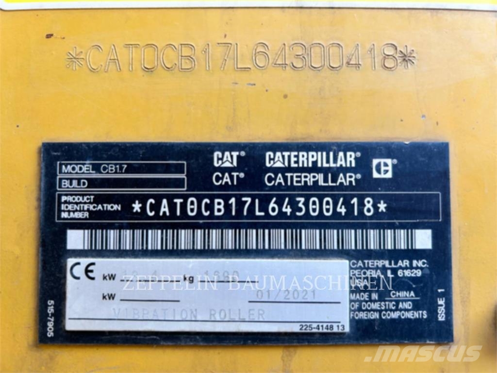 CAT CB1.7 Erdbauwalzen